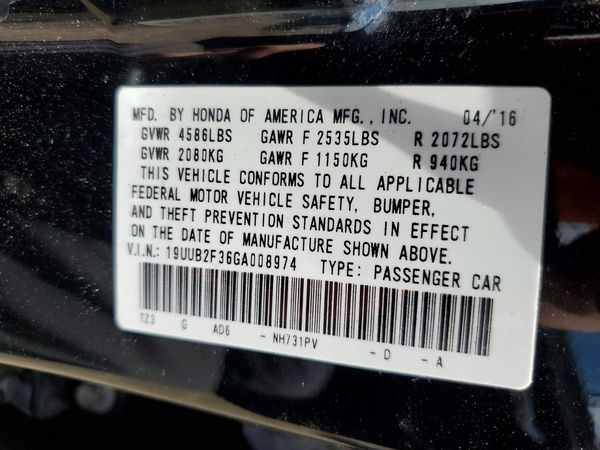 2016 ACURA TLX