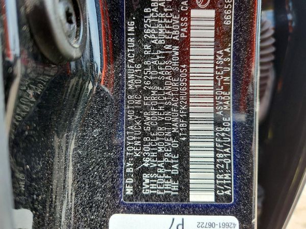 2017 TOYOTA CAMRY