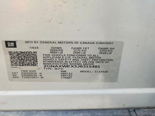 2018 CHEVROLET EQUINOX Premier (2LZ)