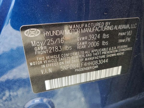 2017 HYUNDAI ELANTRA