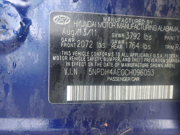 2012 HYUNDAI ELANTRA GLS(Middle grade)