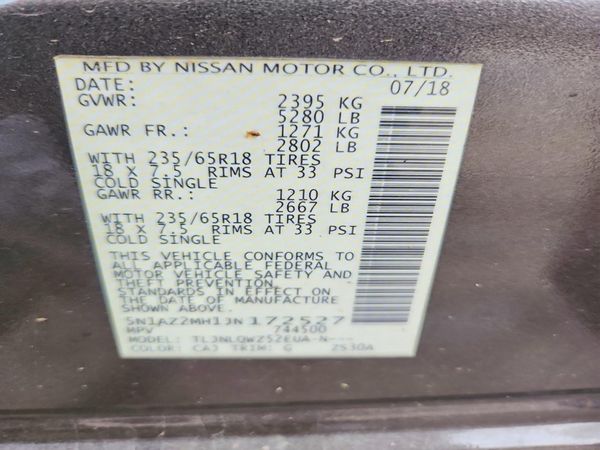 2018 NISSAN MURANO