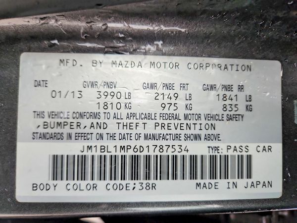 2013 MAZDA 3 Grand Touring/GT