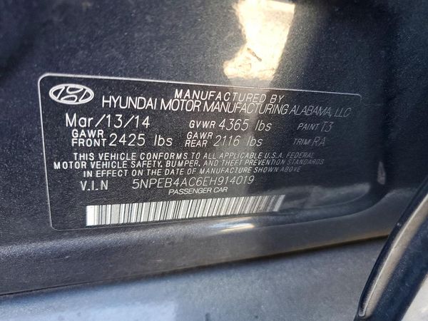 2014 HYUNDAI SONATA