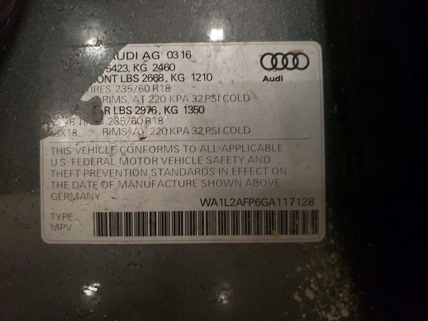 2016 AUDI Q5 quattro Premium Plus