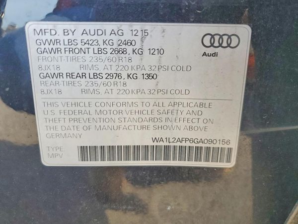 2016 AUDI Q5 quattro Premium Plus