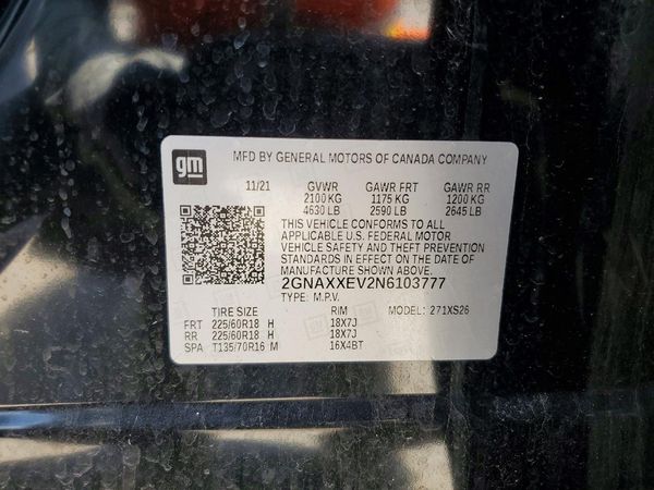 2022 CHEVROLET EQUINOX Premier (1LZ)