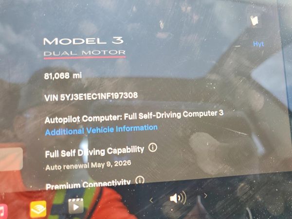 2022 TESLA MODEL 3