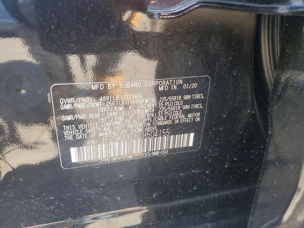 2020 SUBARU FORESTER Trg+ES+NAVI(HK)+KA