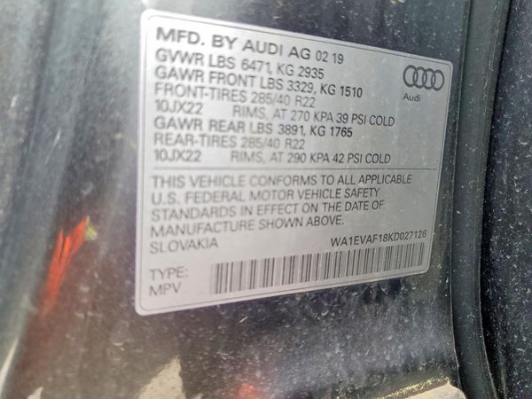 2019 AUDI Q8