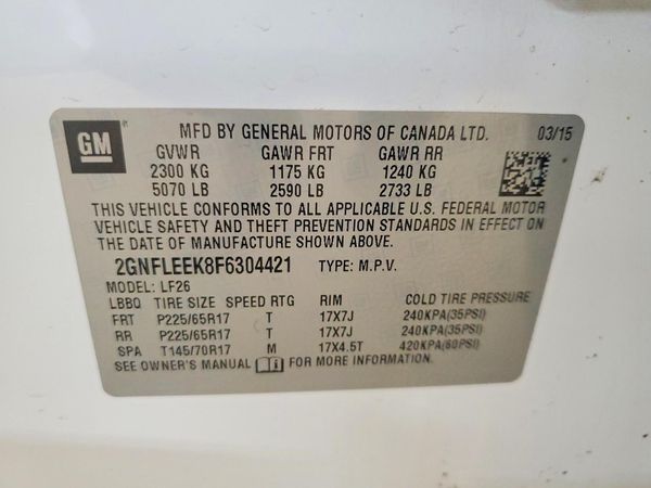 2015 CHEVROLET EQUINOX LS