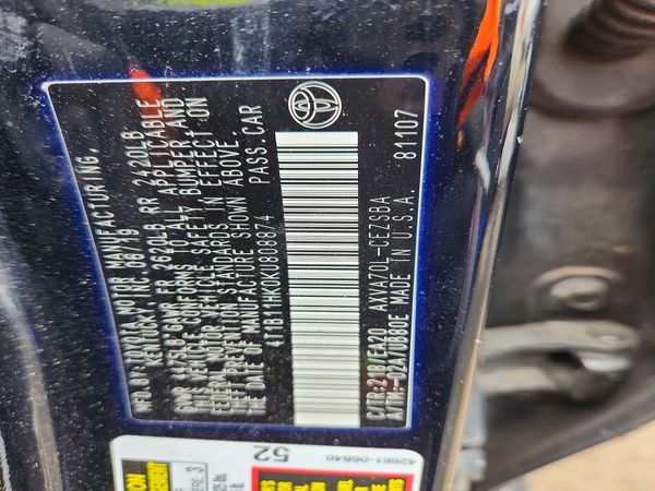 2019 TOYOTA CAMRY L/LE/SE/XLE