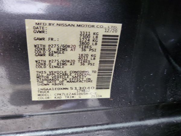 2021 NISSAN TITAN Crew Cab