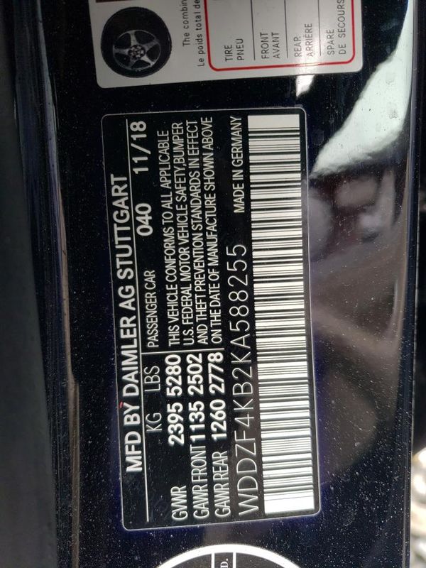 2019 MERCEDES-BENZ E 300 4MATIC E300-4M
