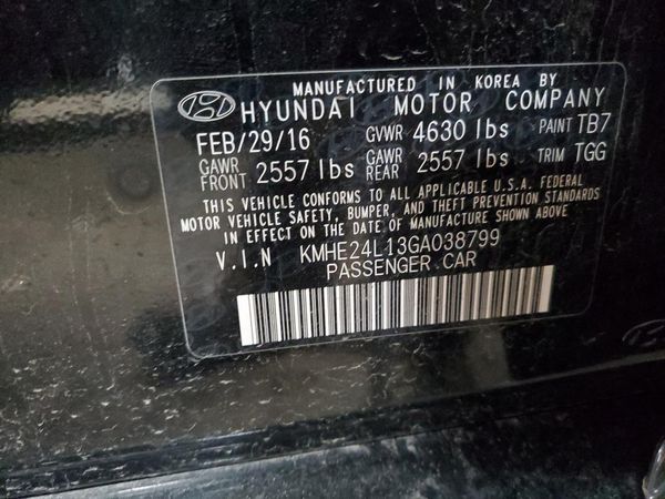 2016 HYUNDAI SONATA