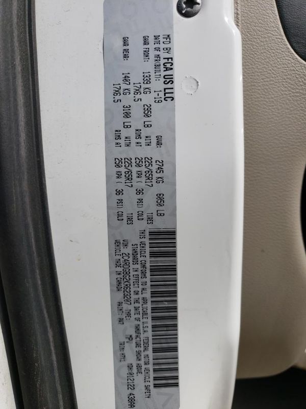 2019 DODGE GRAND CARAVAN