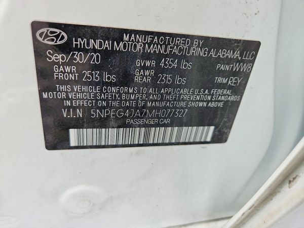 2021 HYUNDAI SONATA SE