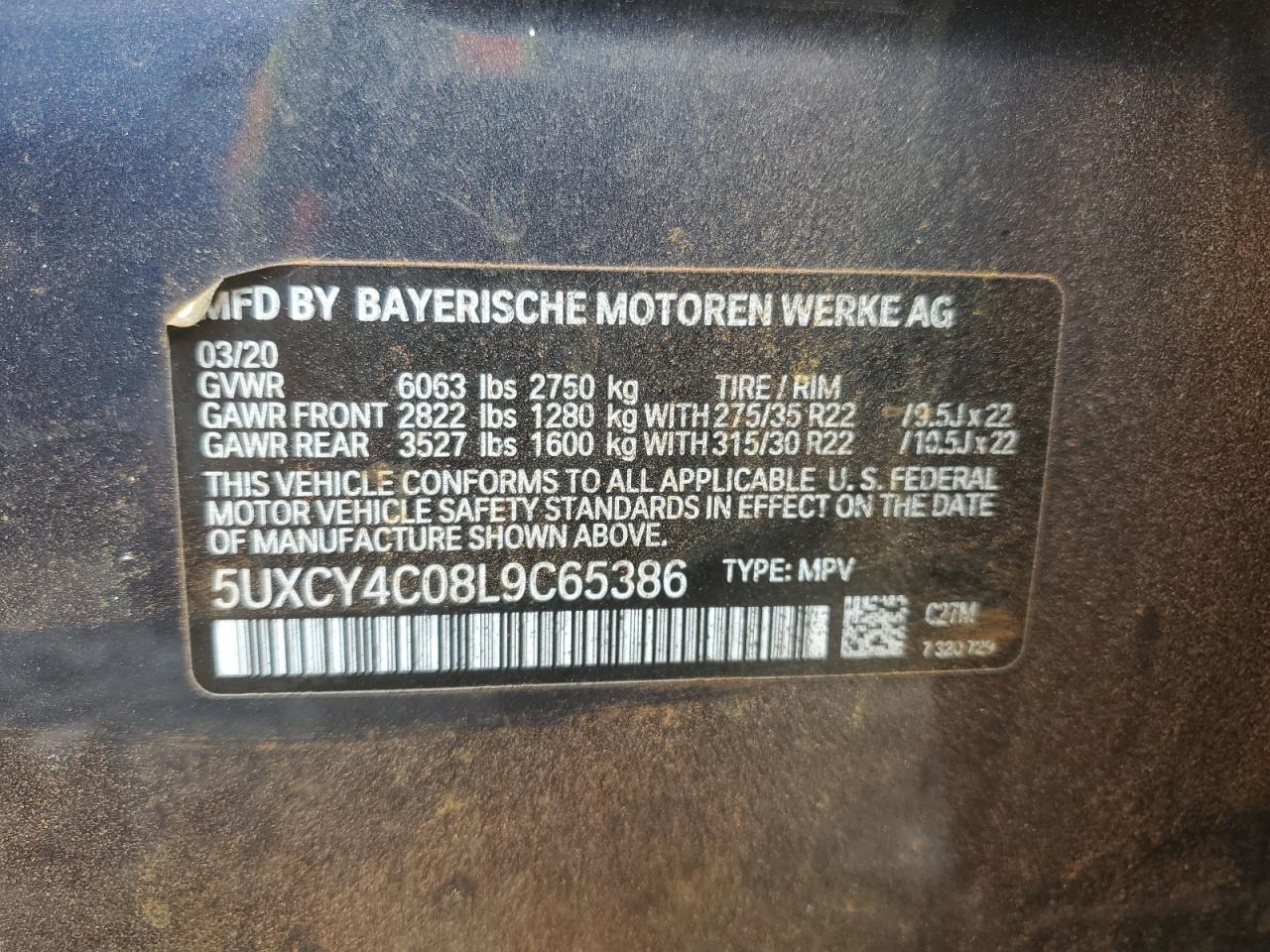2020 BMW X6 sDrive40i