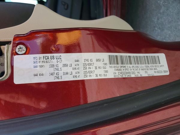 2017 DODGE GRAND CARAVAN SXT