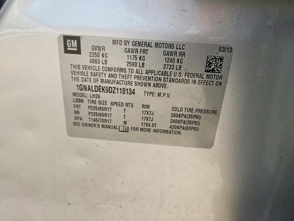 2013 CHEVROLET EQUINOX 1LT