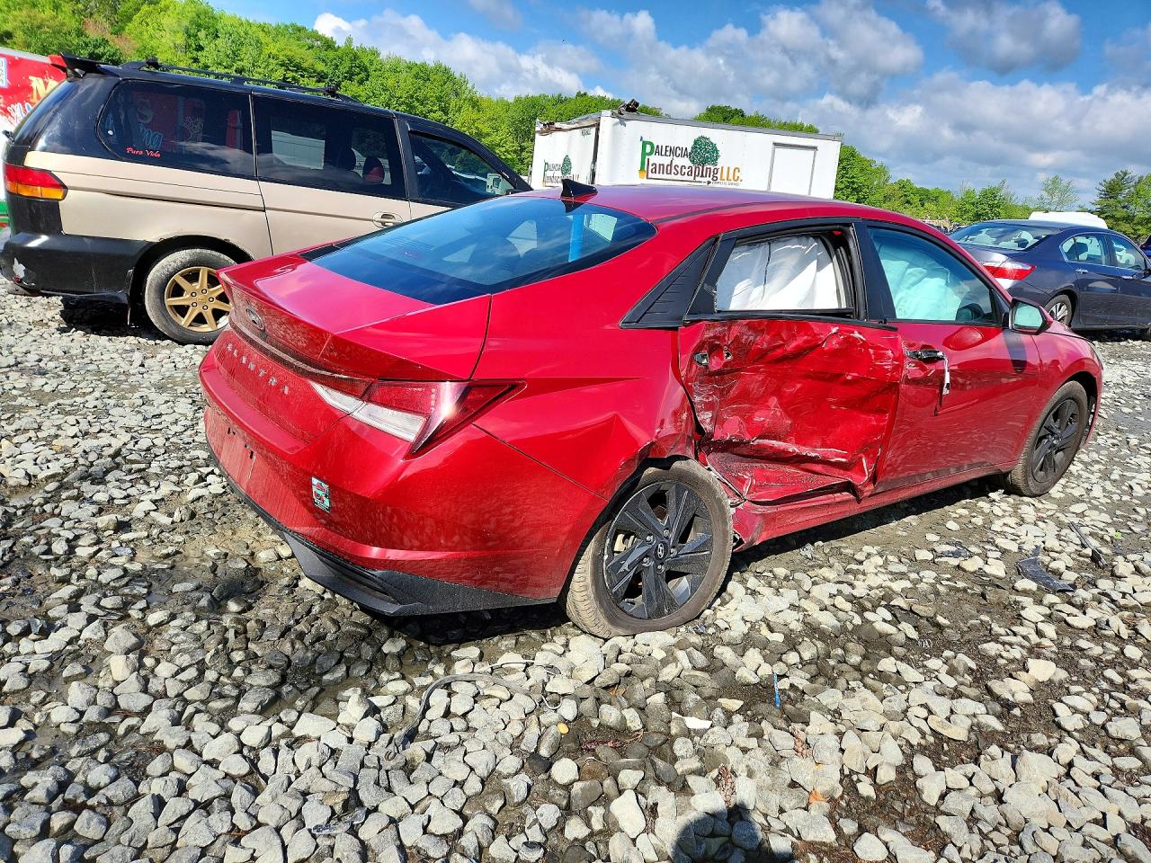 2021 HYUNDAI ELANTRA Blue