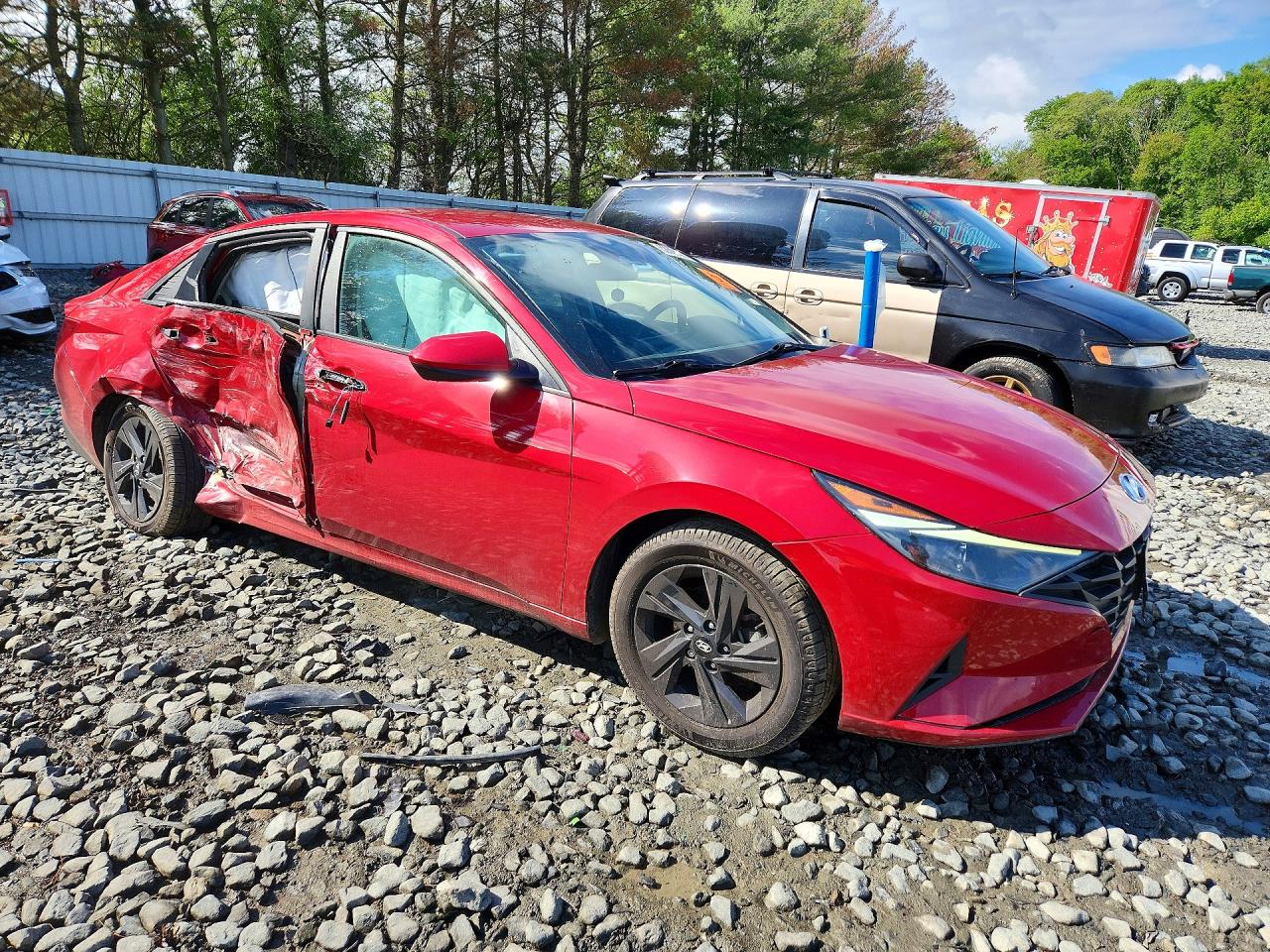 2021 HYUNDAI ELANTRA Blue