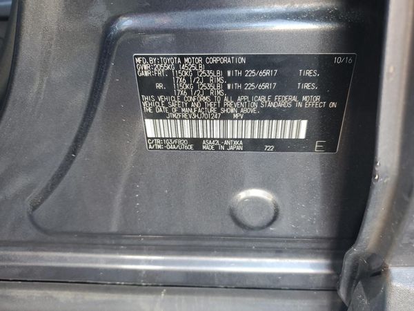 2017 TOYOTA RAV4 LE