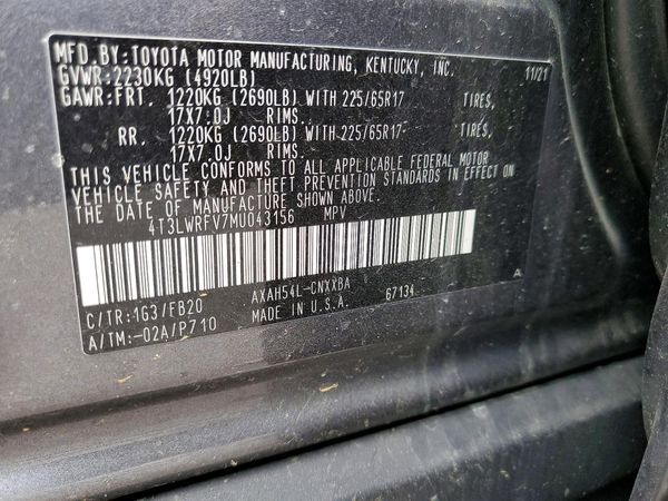 2021 TOYOTA RAV4 LE HV