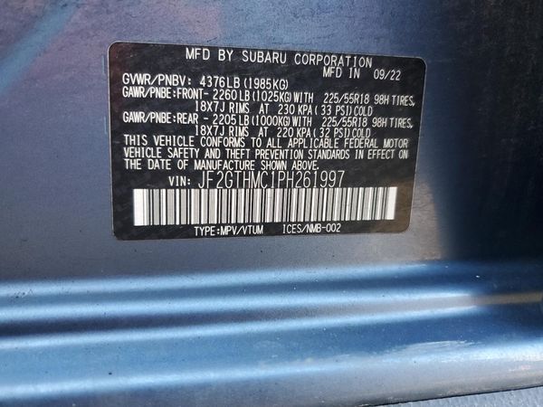 2023 SUBARU CROSSTREK