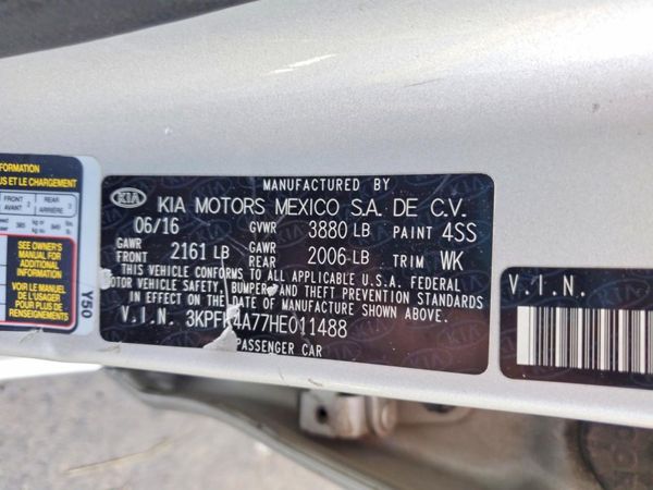 2017 KIA FORTE