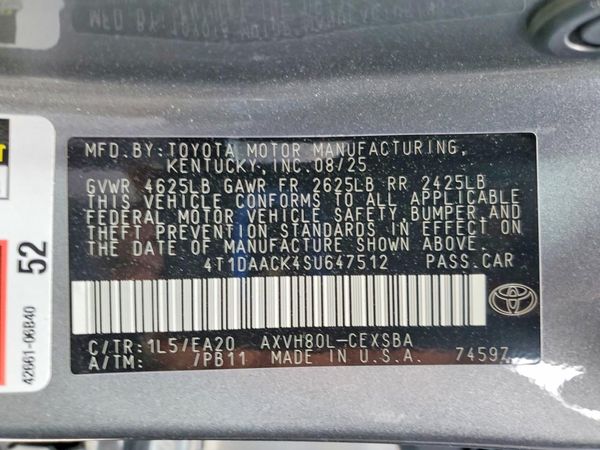 2025 TOYOTA CAMRY