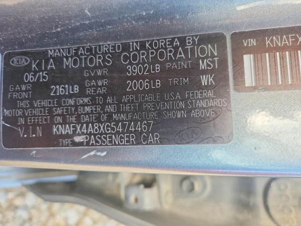 2016 KIA FORTE