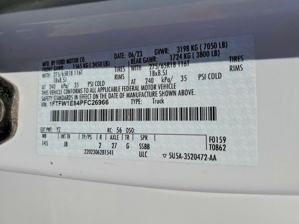 2023 FORD F150
