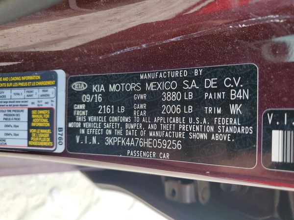 2017 KIA FORTE LX Base