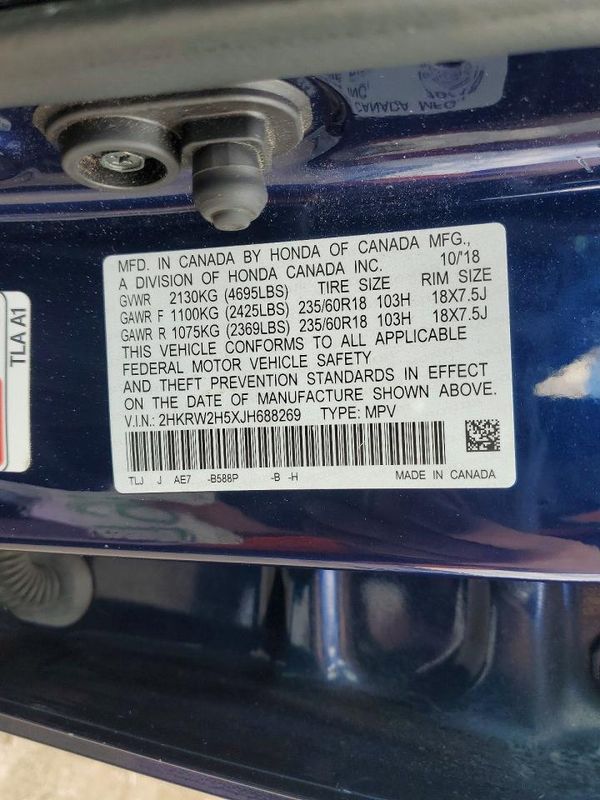 2018 HONDA CRV EX