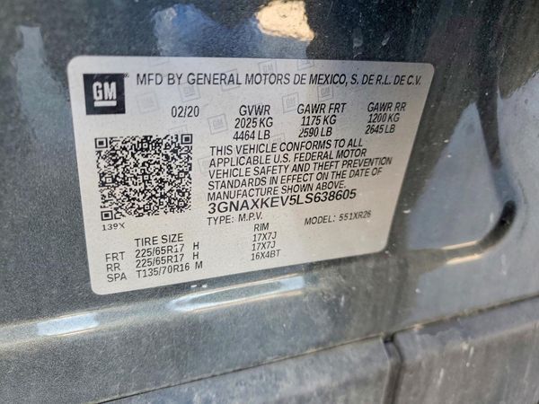 2020 CHEVROLET EQUINOX LT (1LT)