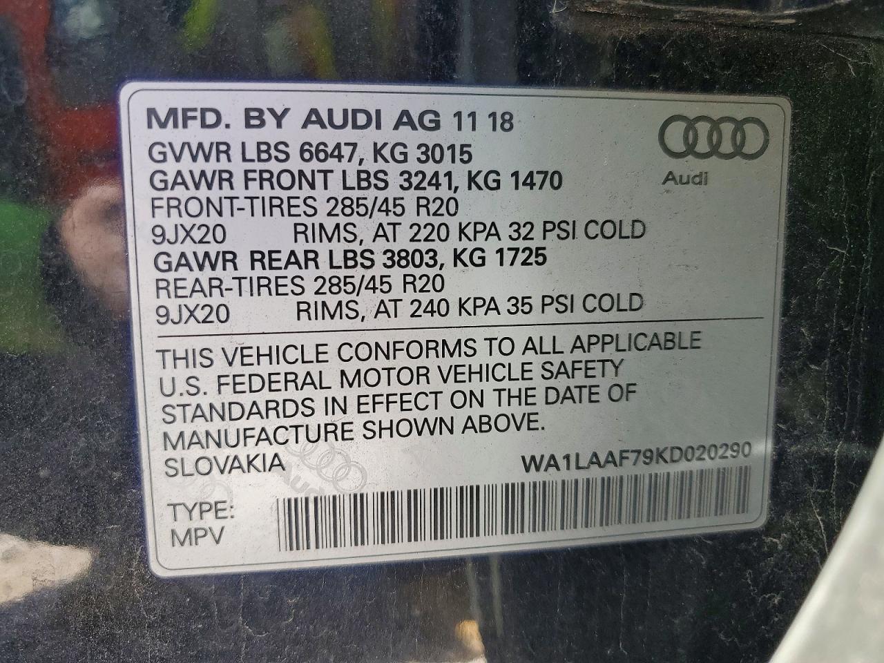 2019 AUDI Q7