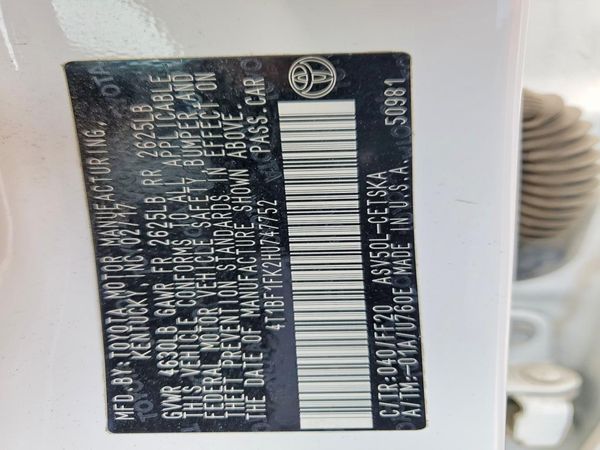 2017 TOYOTA CAMRY LE/SE/XLE/XSE