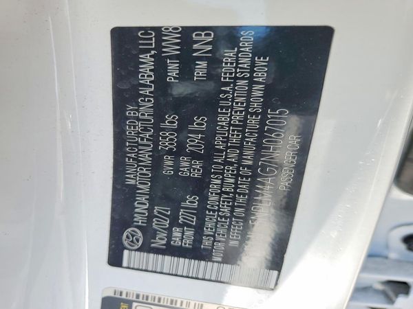2022 HYUNDAI ELANTRA SEL