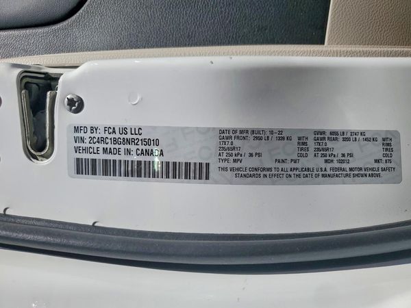 2022 CHRYSLER PACIFICA Touring L