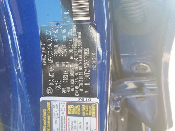 2019 KIA FORTE FE/LX/LXS
