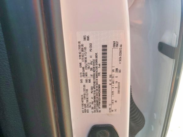 2022 FORD F150 SuperCrew