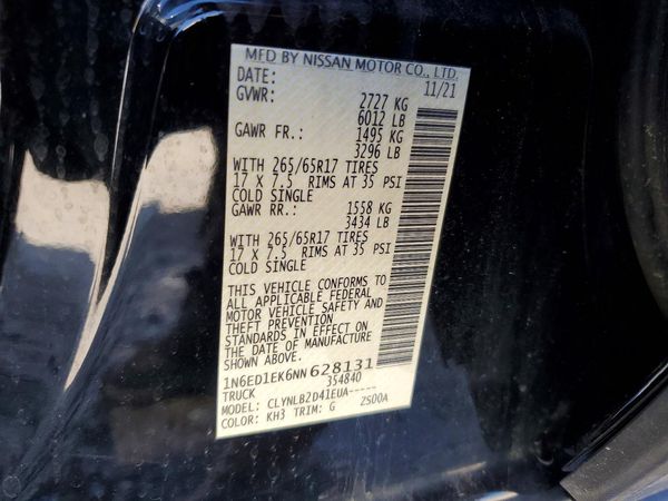 2022 NISSAN FRONTIER Crew Cab