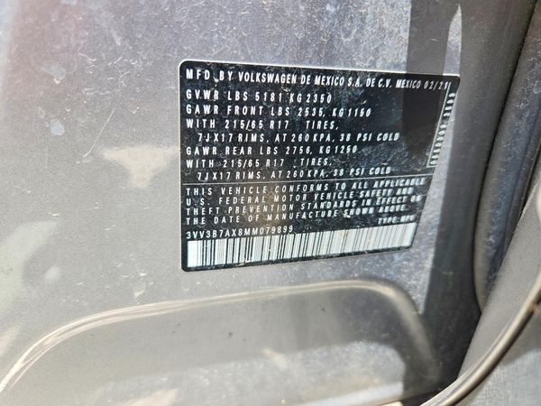 2021 VOLKSWAGEN TIGUAN SE, SE R-Line Black, SEL