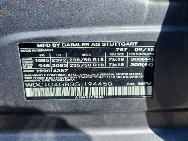 2016 MERCEDES-BENZ GLA GLA250-4M