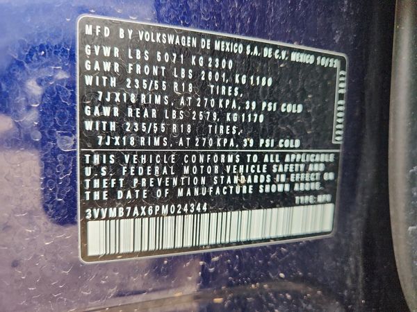 2023 VOLKSWAGEN TIGUAN