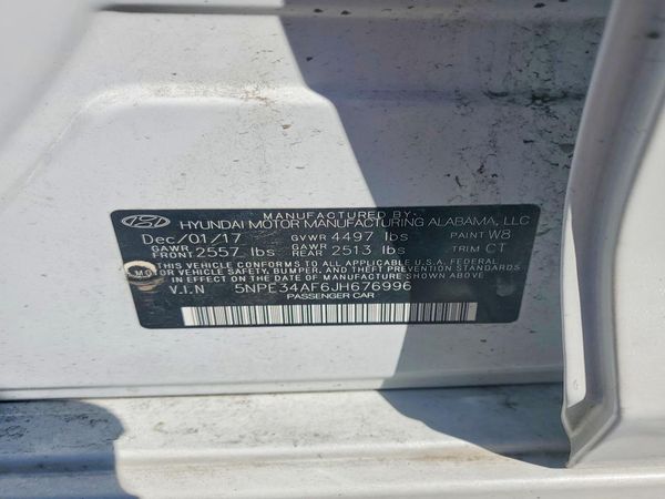 2018 HYUNDAI SONATA