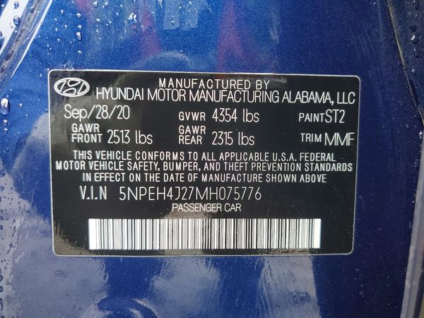 2021 HYUNDAI SONATA Limited