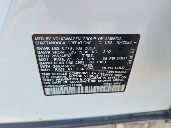 2024 VOLKSWAGEN ATLAS CROSS SPORT