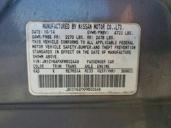 2015 INFINITI Q40
